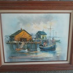 Signed Hoffman Oil Painting 