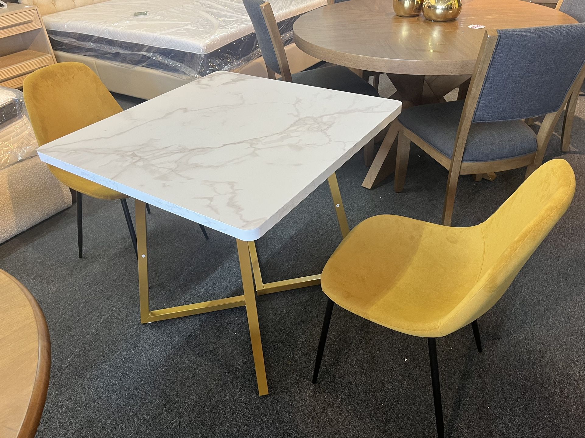 31.5”three-piece dining table and chair set，$180/3pc