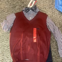 Boys Size 6 , 4-Piece Sweater Vest Set (Brand New Tags On) $20
