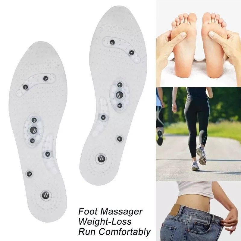 Foot care shoes insoles magnetic therapy