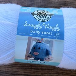 Loops & Threads Snuggly Wuggly Baby Sport Yarn Ehite