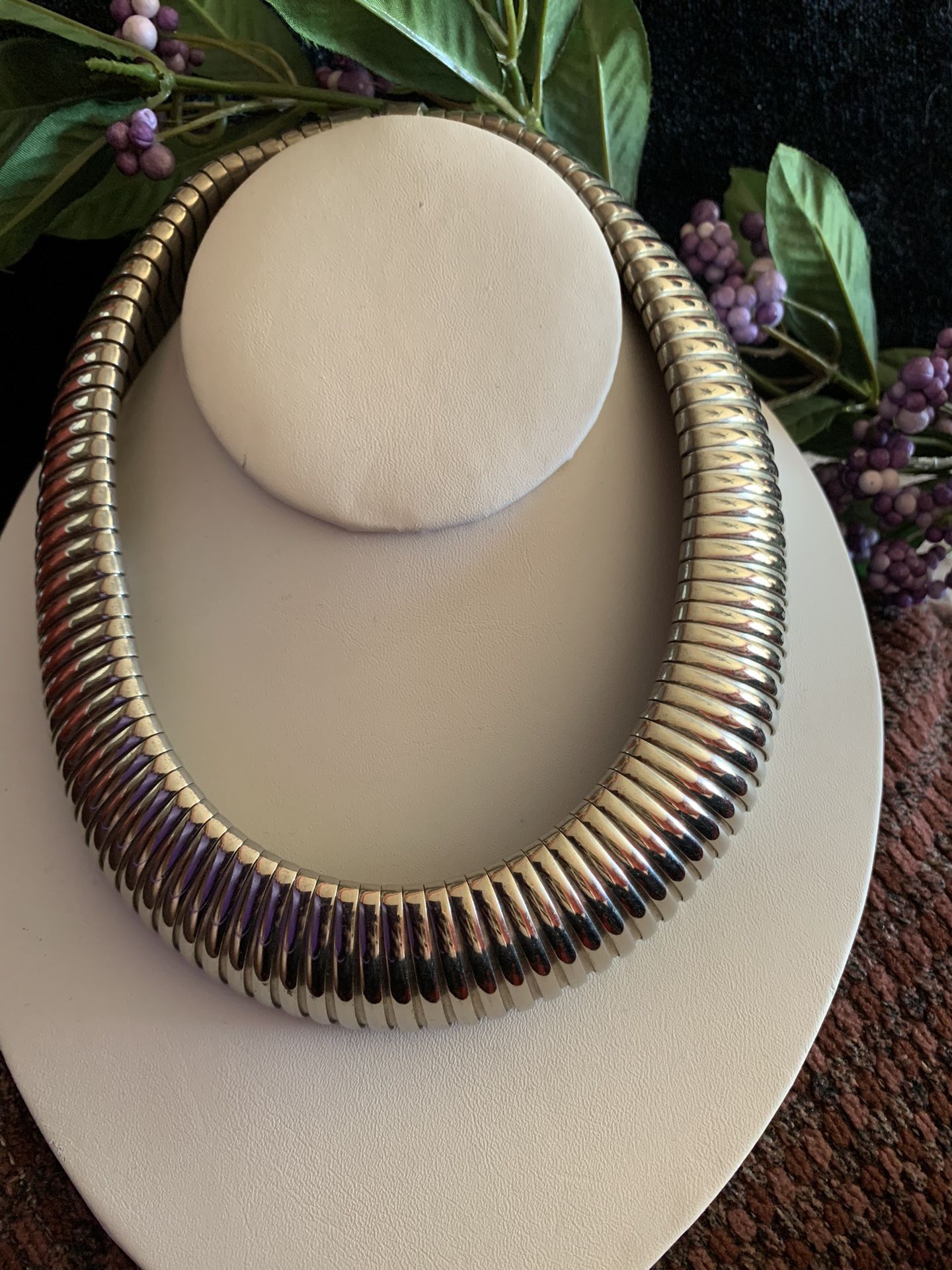 Vintage, Silver Metal Choker