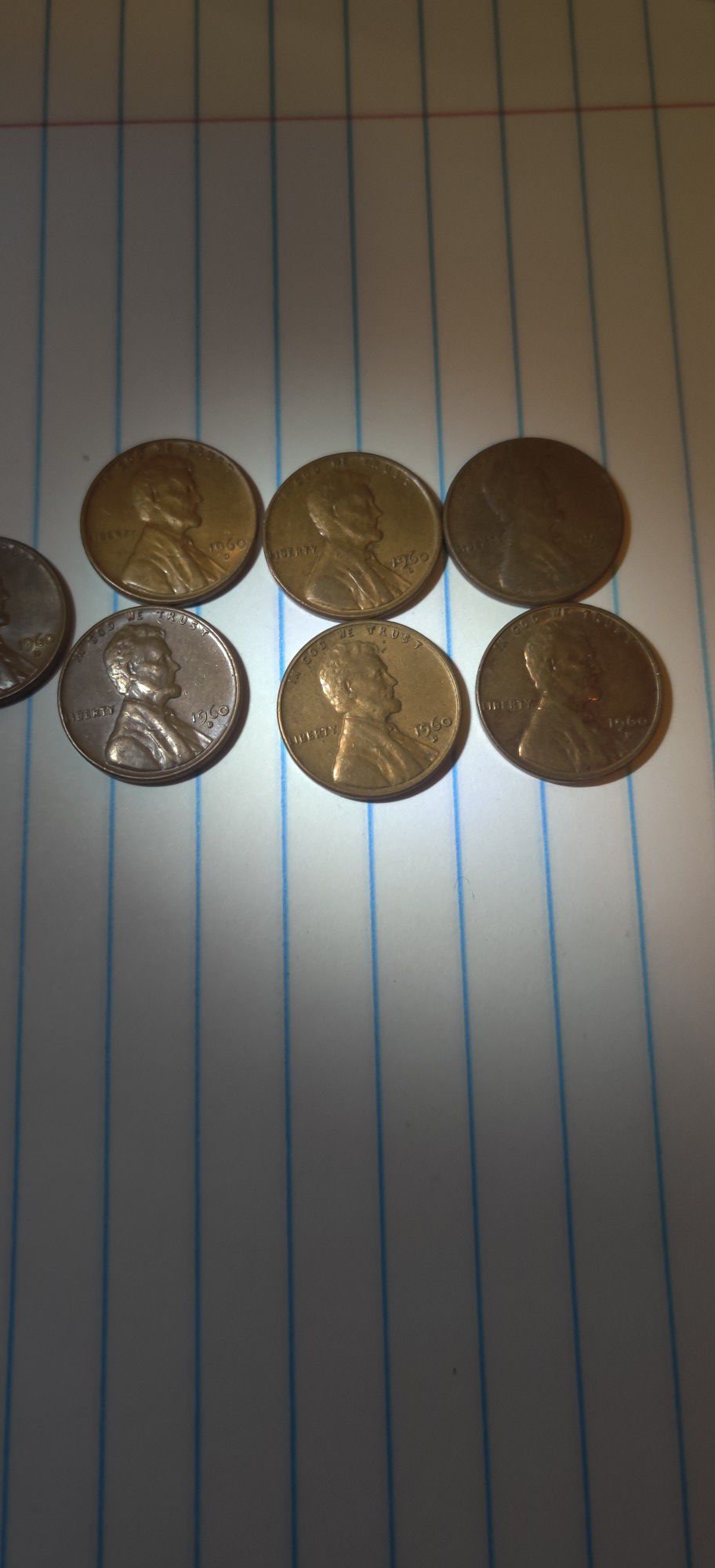 1960 d pennies