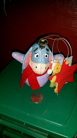 Eeyore Christmas Ornament Vintage