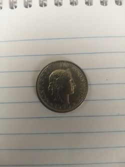 1970 20Rappen Switzerland Coin