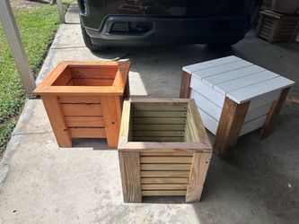 Handmade Wooden Planter Boxes $10 each