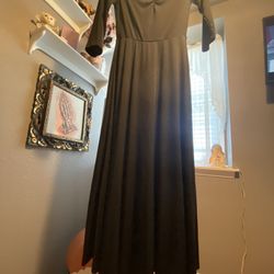 Black Quarter Sleeve Dress
