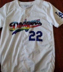 Los angeles dodgers #22 LA pride size M