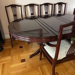 Vintage Dining Table + Chairs
