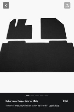 Tesla Cybertruck OEM - NEW Carpet Floor Mats