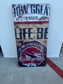 Vintage-Style Motivational Wall Sign