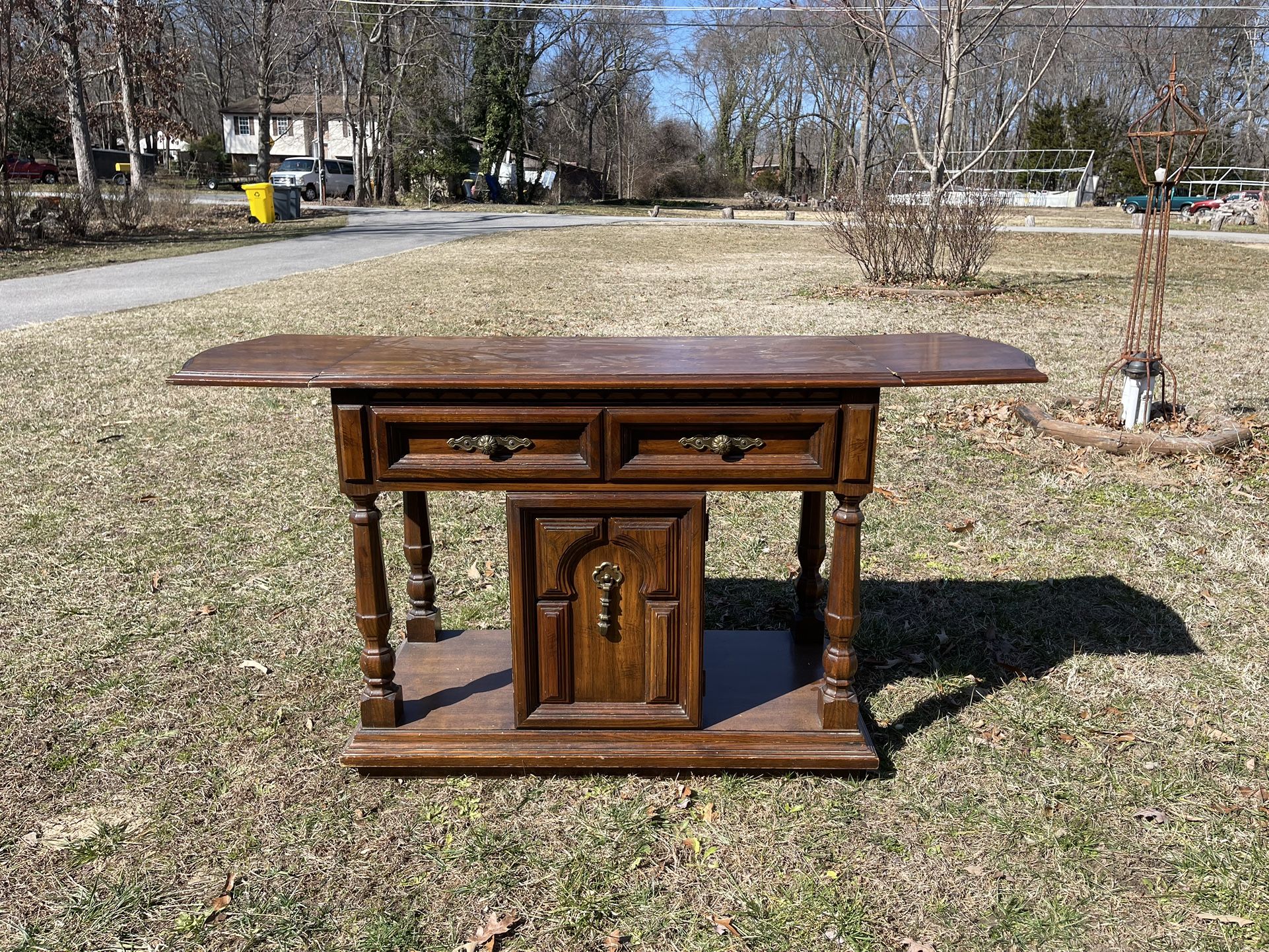 Antique Server/Buffet On Wheels