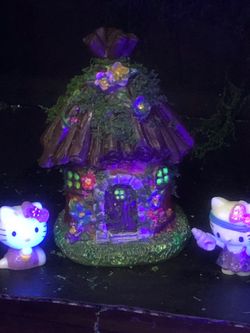 5 inch fairy house windows glow in the dark