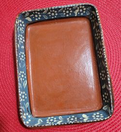 Terracotta/ Brown Square Plate