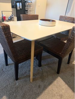 Dining set 4 chairs