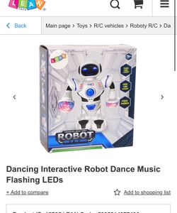Dancing Interactive Robot Dance Music Flashing LED Lights