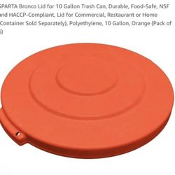 New 6-Pack SPARTA Bronco Lid for 10 Gallon Trash Can, Durable Food-Safe, NSF and HACCP-Compliant