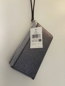 Glitter Wristlet Wallet with Wrist Strap