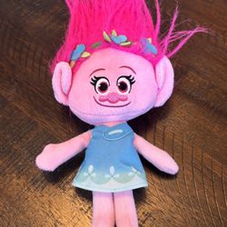 Dreamworks Trolls Poppy Plush Pink 8-inches 2015 Used