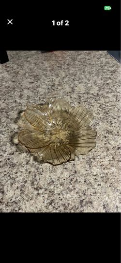 Pretty glass candy dish