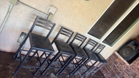 Set of five stools
