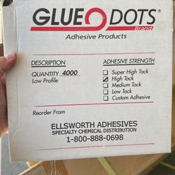 Glue dots 