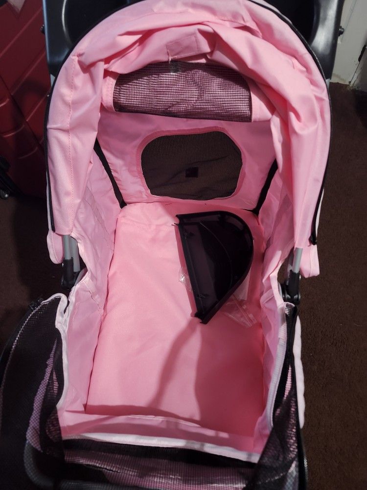 Pink Dog Stroller 