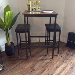 Bar Table With Stools - Need To Sell Asap