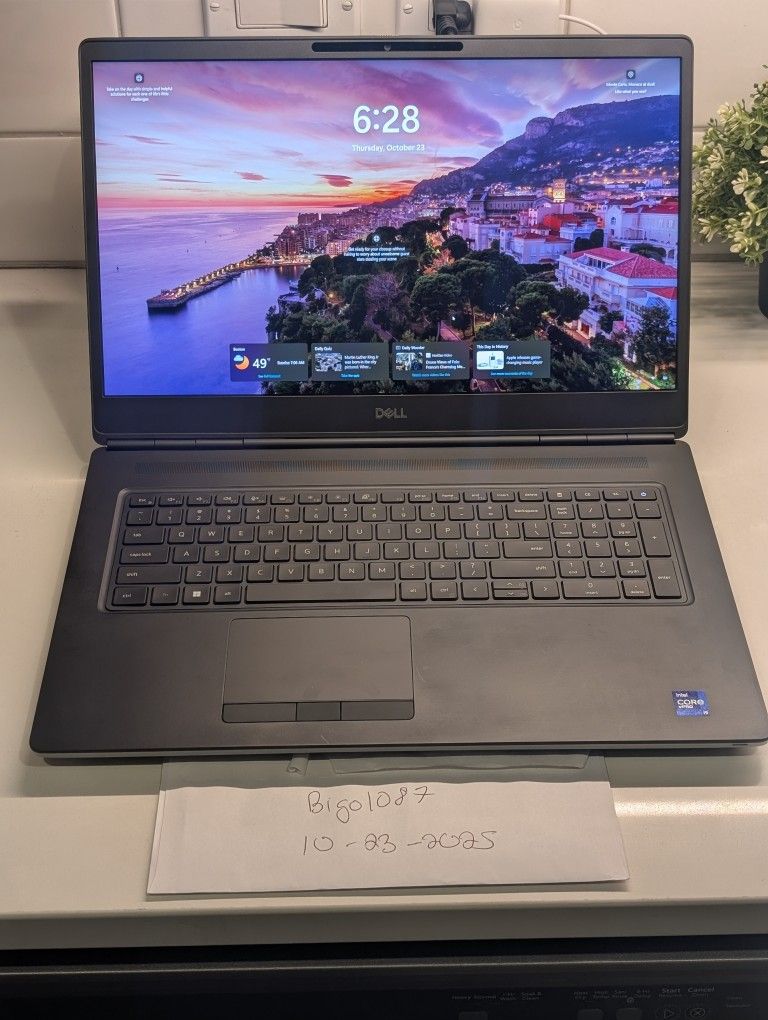 Dell Precision 7760 17" 4K 120HZ Intel Core i9-11950H 64GB RAM 3.5TB RTX A3000