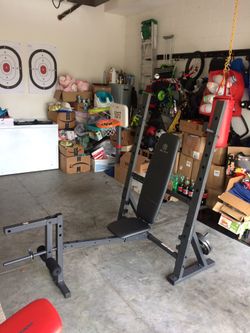 Workout bench. Adjustable