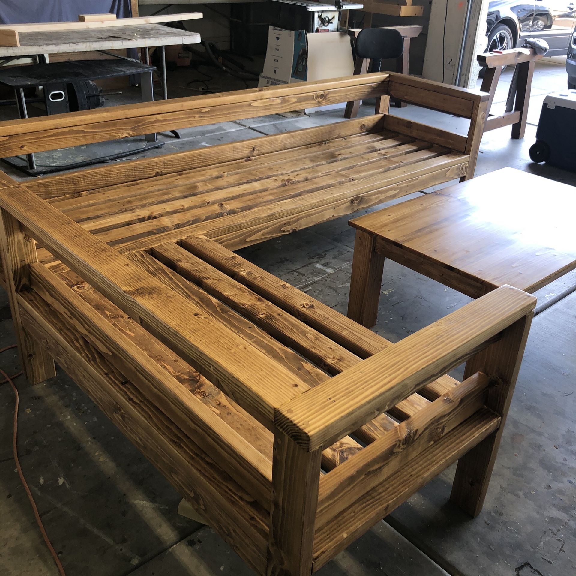 Custom wood patio furniture