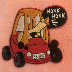 honk honk iron on patch 