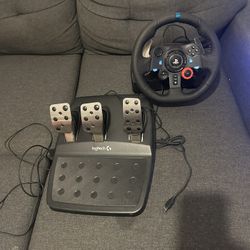 Playstation Wheel Controller And Pedals 