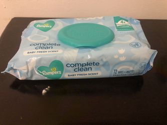 Pampers wipes baby fresh scent 72 wipes $3 each