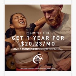 24 Hour fitness Membership