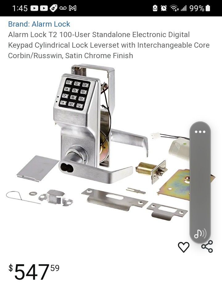 Alarm Lock Door Lock