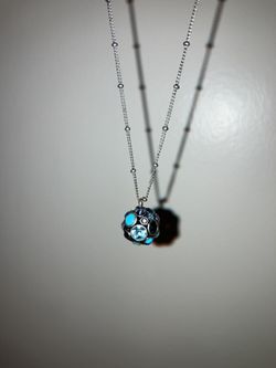 🪩 Fossil Multicolored Disco Ball Pendant Necklace 🪩 