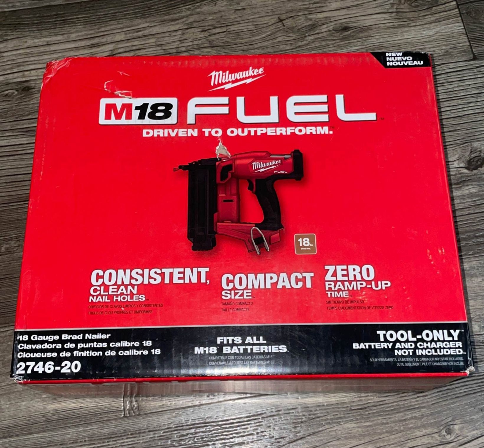 Milwaukee M18 FUEL 18-Volt Lithium-Ion Brushless Cordless Gen II 18-Gauge Brad Nailer (Tool-Only)