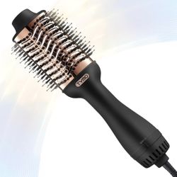 TYMO Hair Dryer Brush Blow Dryer Brush in One, 4 in 1 Ionic Hairdryer and Styler Volumizer with Oval Titanium Barrel, Hot Air Straightener for Smooth 