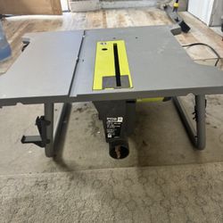 TABLE SAW WITH STAND CORDED RYOBI (WORKING) 