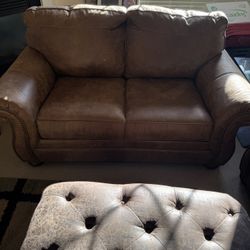 Couch, Love Seat And Ottoman 