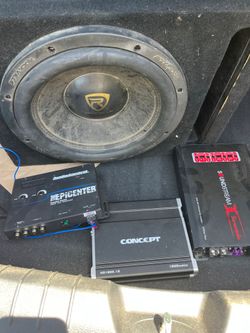 Car speaker and amp