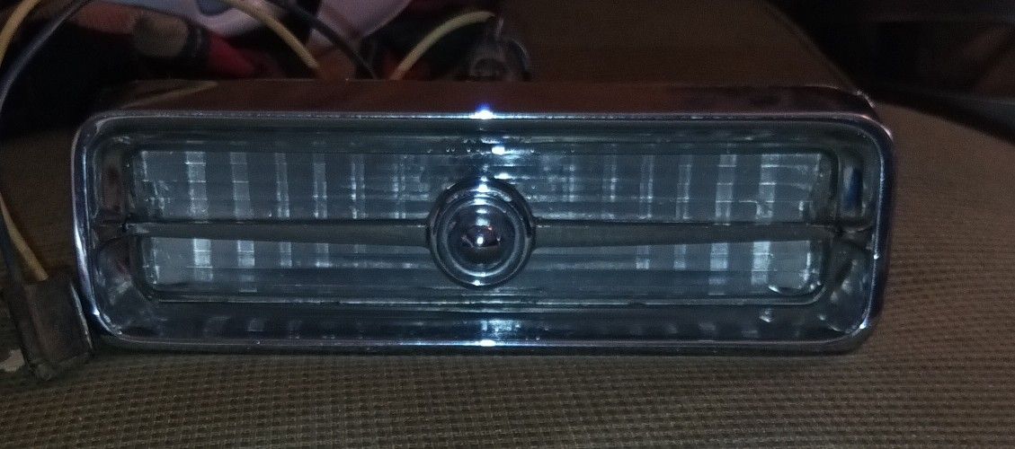 1967 Cadillac Deville GRILL PARK TURN SIGNAL LIGHT LENS CHROME 
