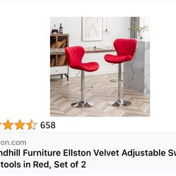 2 Brand New Red - High Chairs - Still In Box 