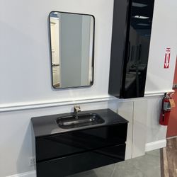 Glossy Black Vanity