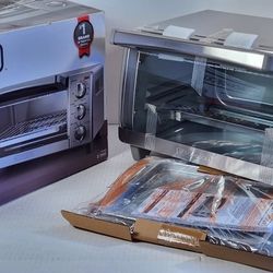 BLACK+DECKER 4-Slice Toaster Oven with Natural Convection, Stainless Steel, #663