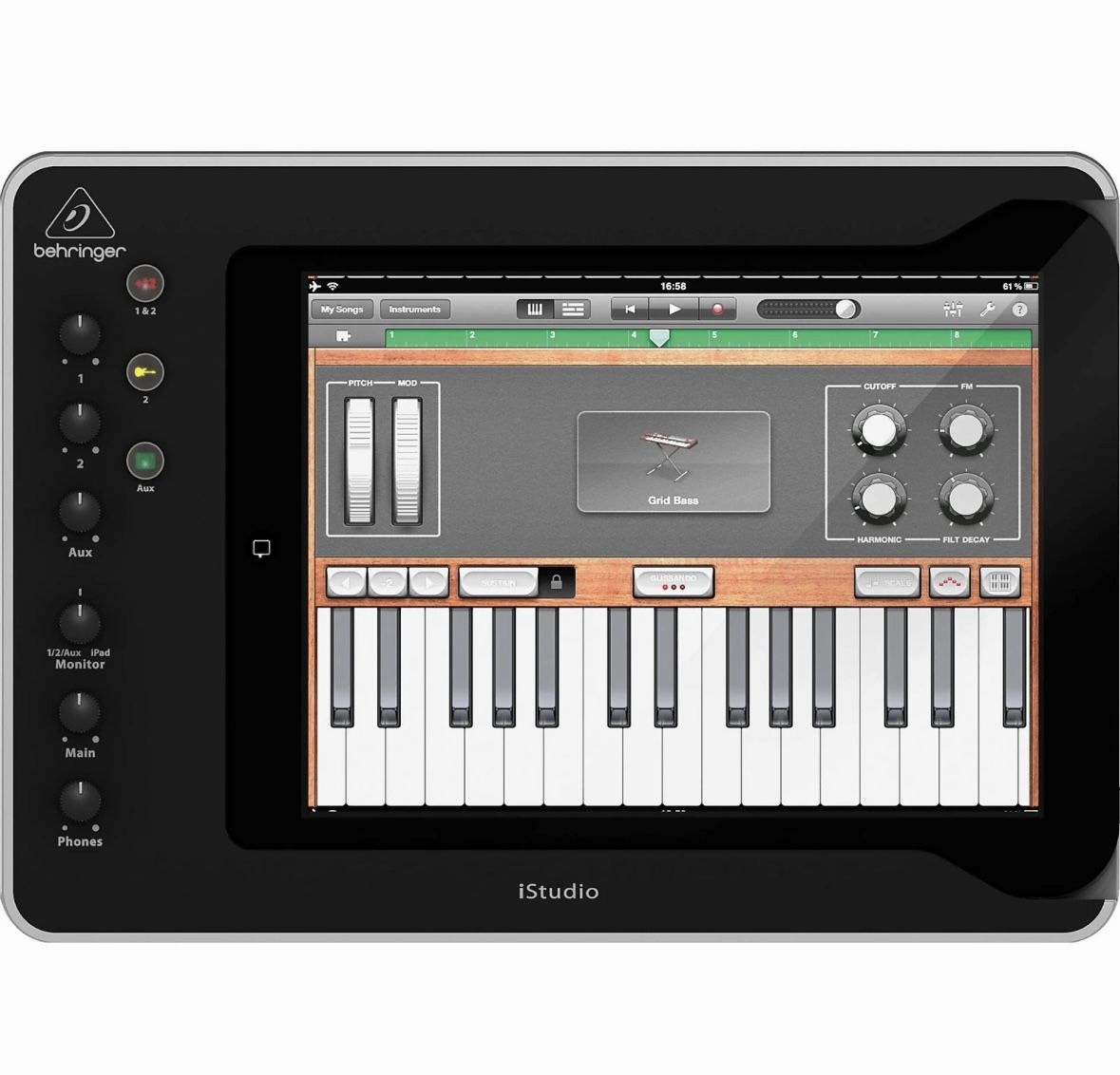BEHRINGER iS202 Professional IPad Docking Station with Audio Video and Midi Connectivity