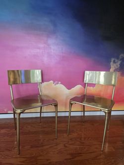 Cb2 Oro Chair Like New x2