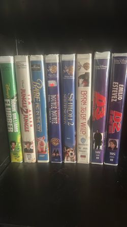 Lot of 8 VHS Tapes 90s Movies