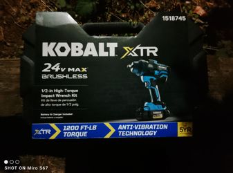 Kobalt XTR 24v 1/2IN Impact Kit